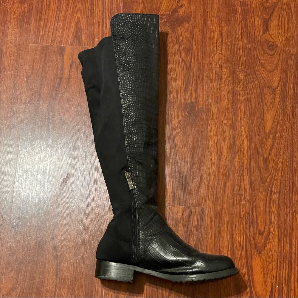 Snake Print Over the knee Boot